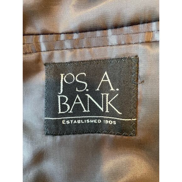 Jos. A. Bank Men's 100% Wool Blazer Sport Coat Brown Tweed Sz 44R 2 Button - Picture 9 of 15
